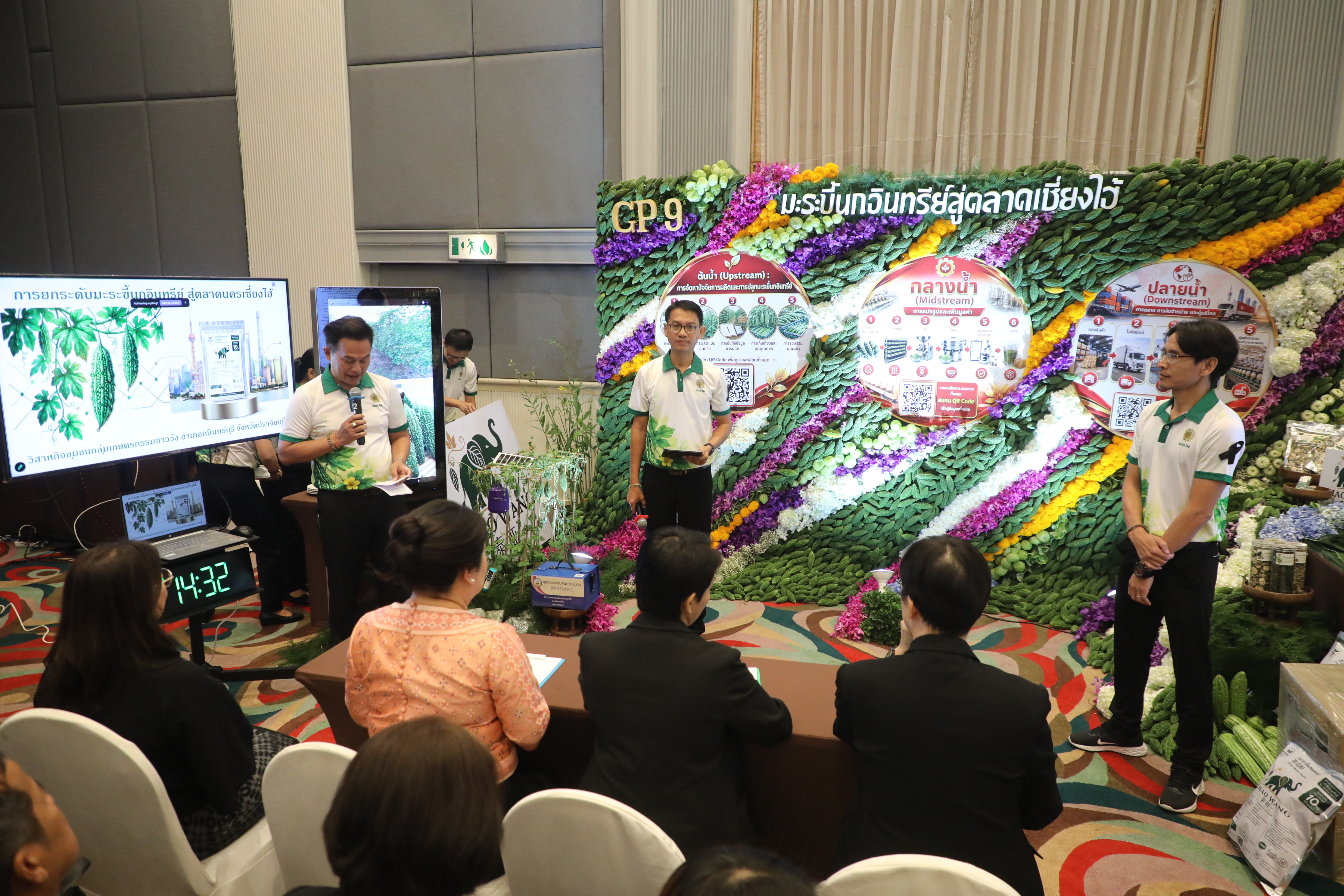 title - เข้าร่วมชมการจัดนิทรรศการ และนำเสนอผลงานกลุ่ม สินค้าเกษตรมูลค่าสูงและแผนผลักดันสินค้าเกษตรมูลค่าสูง เพื่อการส่งออกไปยังต่างประเทศ หลักสูตร นักบริหารการพัฒนาการเกษตรและสหกรณ์ ระดับสูง (นบส.) รุ่นที่ 94